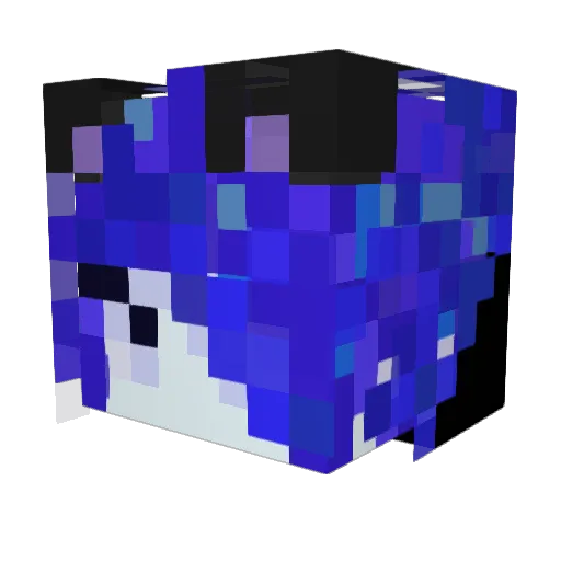 R3GVRL Minecraft avatar head, 3D render