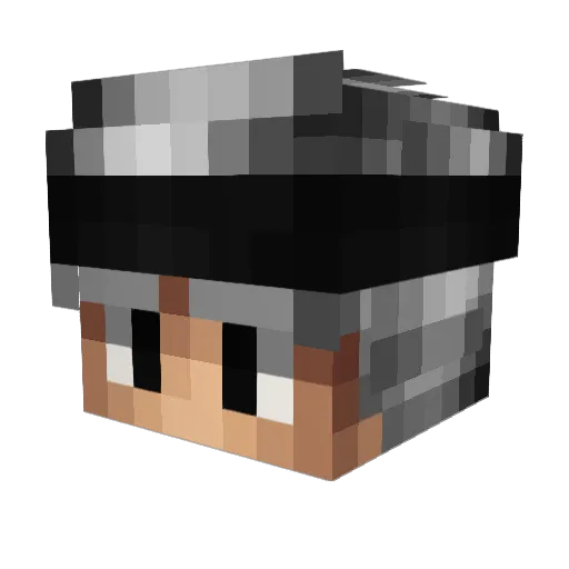 R3I_ Minecraft avatar head, 3D render