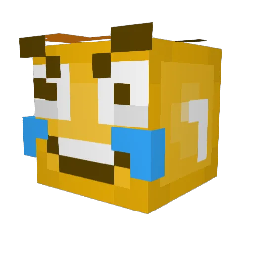 R3KT_123 Minecraft avatar head, 3D render