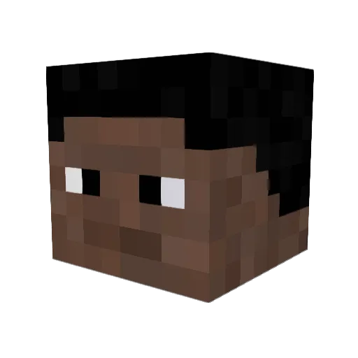 R3KT_ShalckeS Minecraft avatar head, 3D render