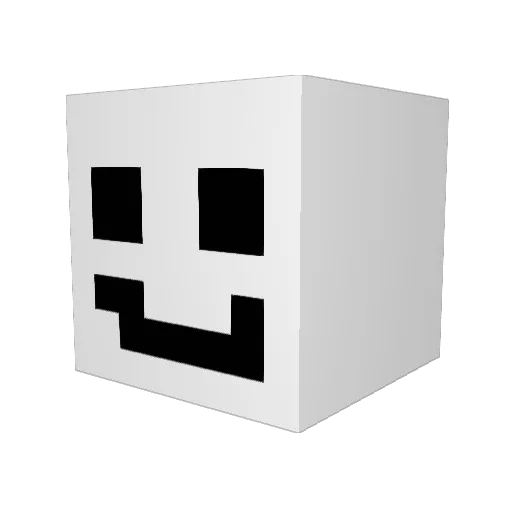 R3L5Xx Minecraft avatar head, 3D render