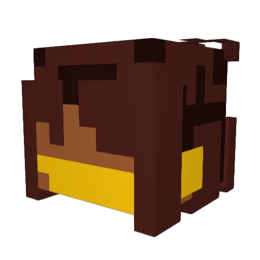 R3M0RA Minecraft avatar head, 3D render