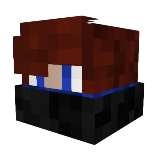 R3MAXEL Minecraft avatar head, 3D render