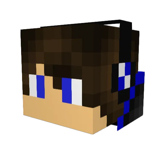 R3MIX3R Minecraft avatar head, 3D render