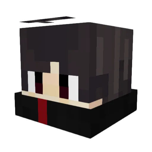 R3TR0H Minecraft avatar head, 3D render