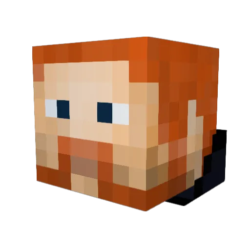 R3VELATIONS Minecraft avatar head, 3D render