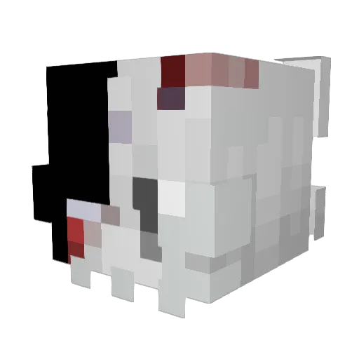 R3actlyJar Minecraft avatar head, 3D render