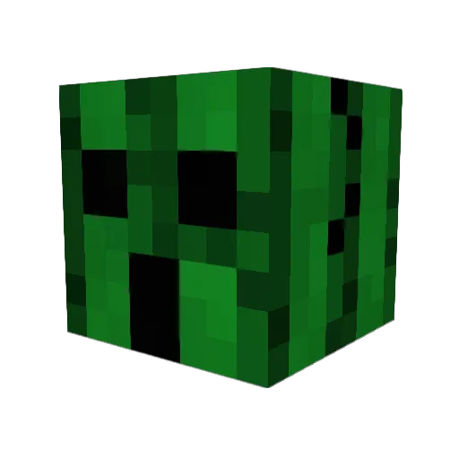 R3cke Minecraft avatar head, 3D render