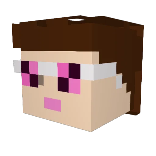 R3dKill3r17 Minecraft avatar head, 3D render