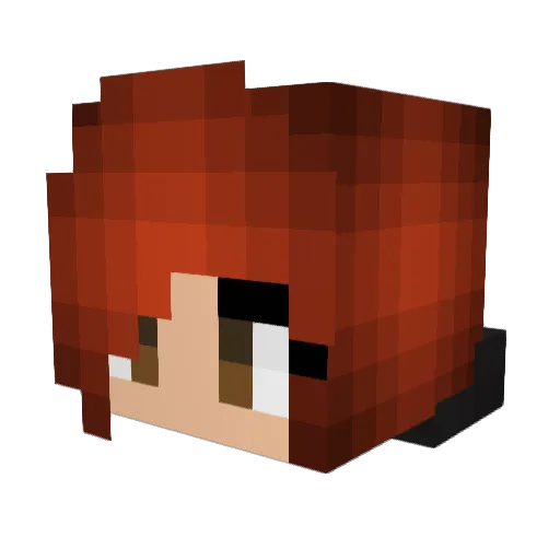 R3dcandy Minecraft avatar head, 3D render