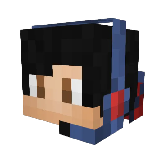 R3emy Minecraft avatar head, 3D render