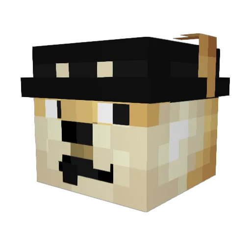 R3gi Minecraft avatar head, 3D render
