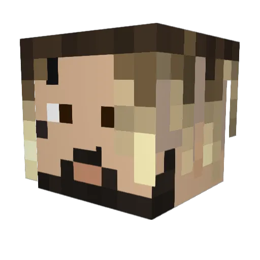 R3ksy Minecraft avatar head, 3D render