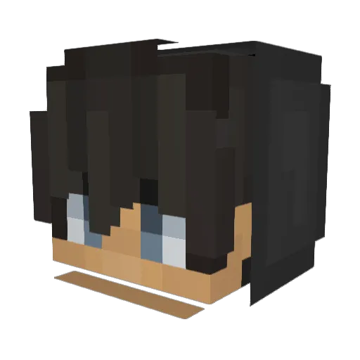 R3mISZ3F Minecraft avatar head, 3D render