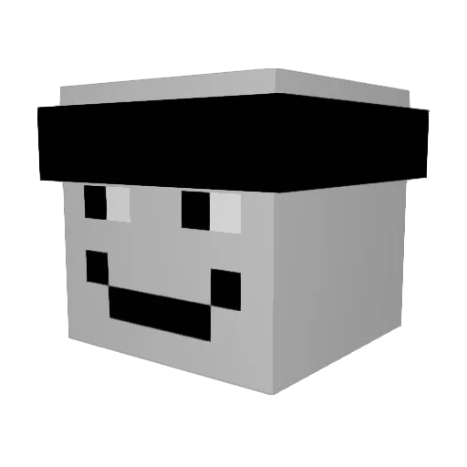 R3mbo Minecraft avatar head, 3D render