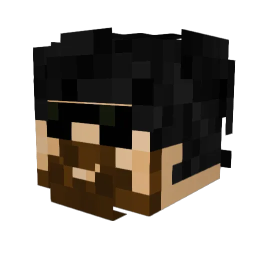 R3skue Minecraft avatar head, 3D render