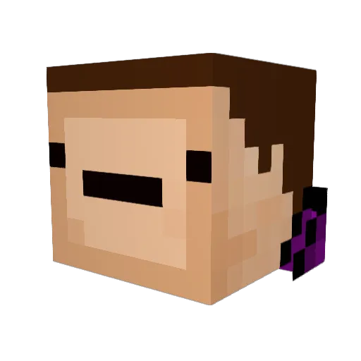 R3tr05p3ct5 Minecraft avatar head, 3D render