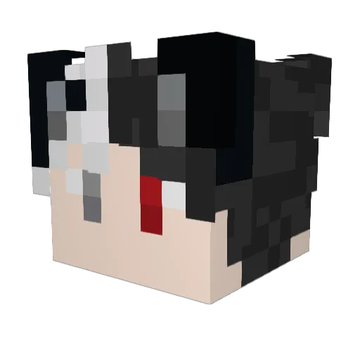 R3trobution Minecraft avatar head, 3D render