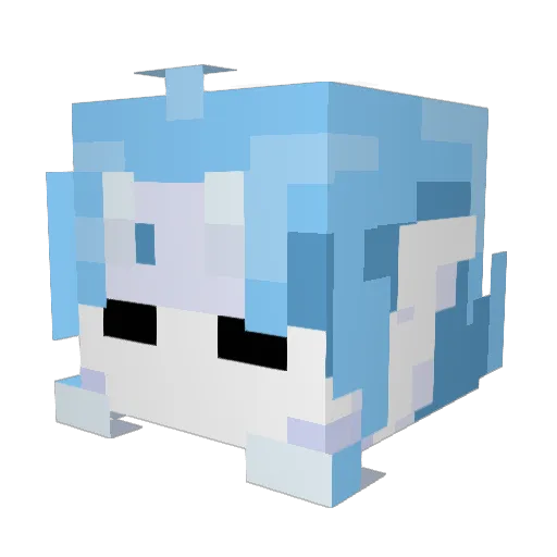 R3trowav3 Minecraft avatar head, 3D render