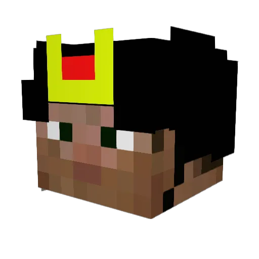R3v109 Minecraft avatar head, 3D render