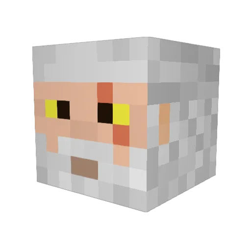 R3verseee Minecraft avatar head, 3D render