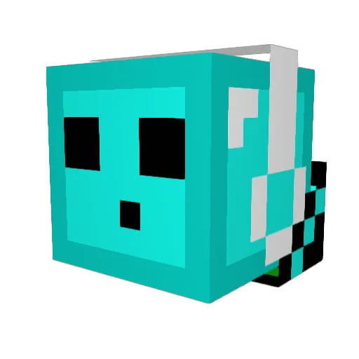 R3x450urus27 Minecraft avatar head, 3D render