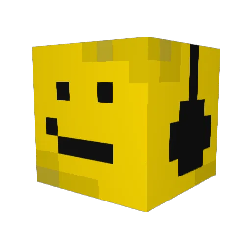 R403 Minecraft avatar head, 3D render