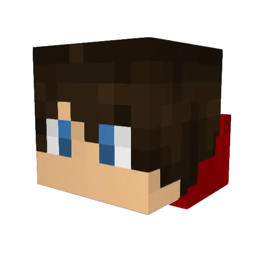 R4CKST3R Minecraft avatar head, 3D render
