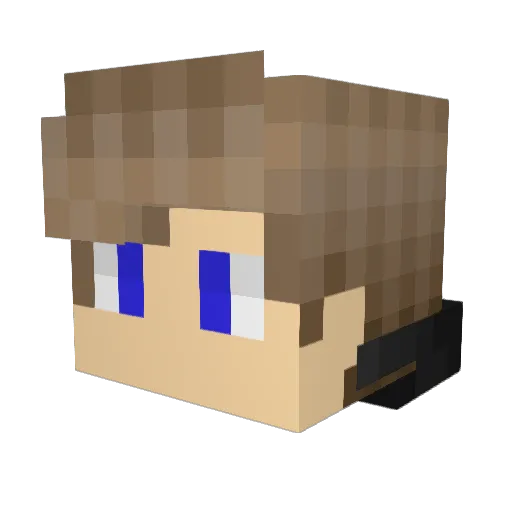 R4DEONN Minecraft avatar head, 3D render