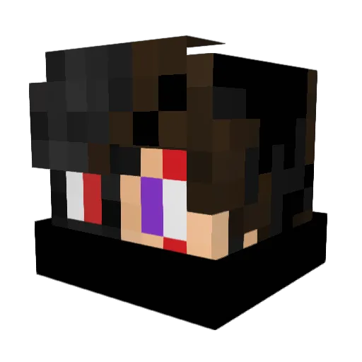 R4DUH Minecraft avatar head, 3D render