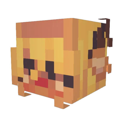 R4DZzz Minecraft avatar head, 3D render