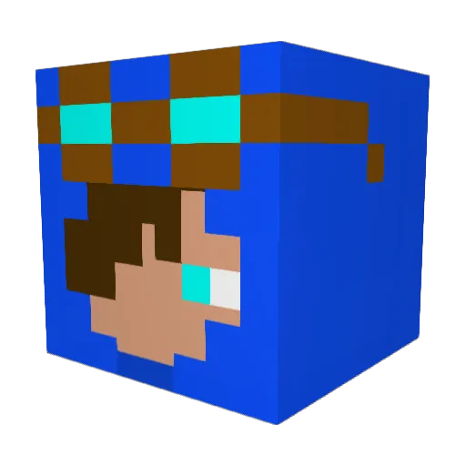 R4Fa0uZ_ Minecraft avatar head, 3D render