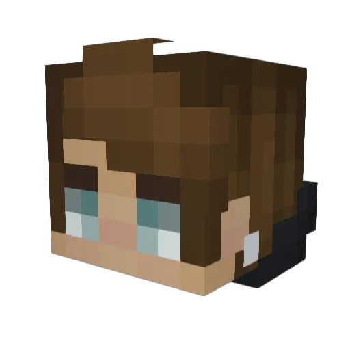 R4G3_nightmare Minecraft avatar head, 3D render