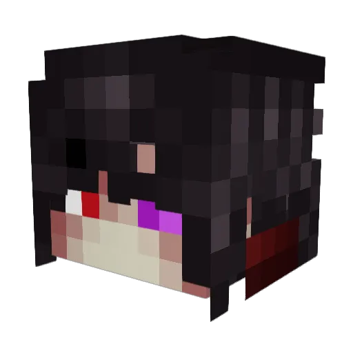 R4P Minecraft avatar head, 3D render