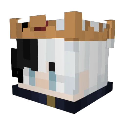 R4SH Minecraft avatar head, 3D render