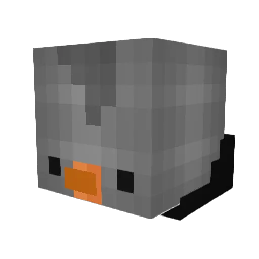 R4SP Minecraft avatar head, 3D render