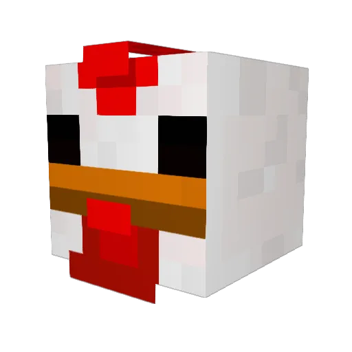 R4UL_GM Minecraft avatar head, 3D render