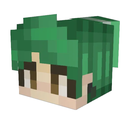 R4bbit_Milk Minecraft avatar head, 3D render