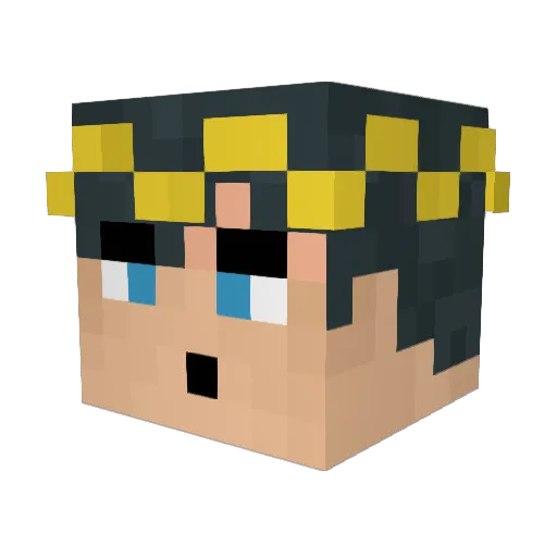 R4bzy Minecraft avatar head, 3D render