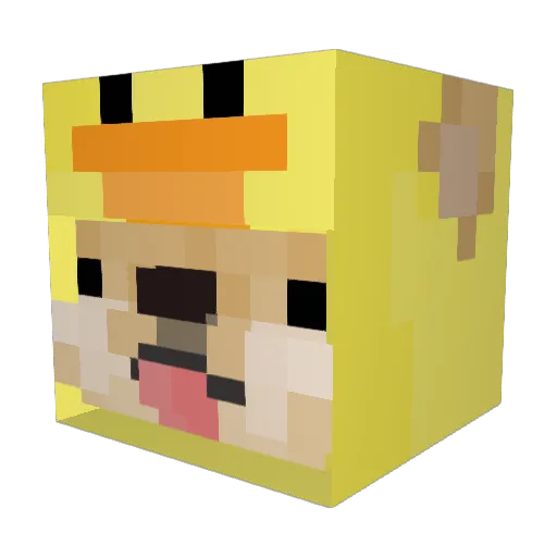 R4dziu Minecraft avatar head, 3D render