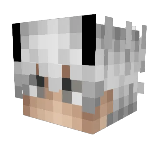R4kka Minecraft avatar head, 3D render