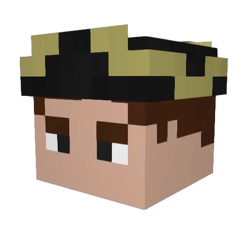 R4lf84 Minecraft avatar head, 3D render