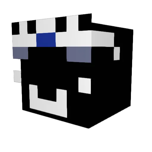R4mpage_x Minecraft avatar head, 3D render