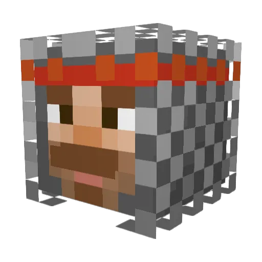 R4nger_ Minecraft avatar head, 3D render
