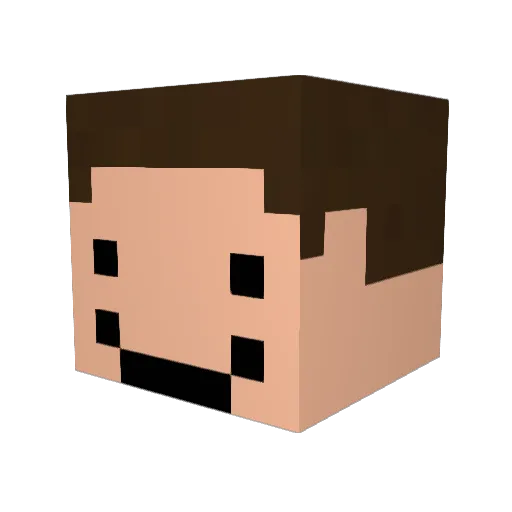R4pe_P0rn Minecraft avatar head, 3D render