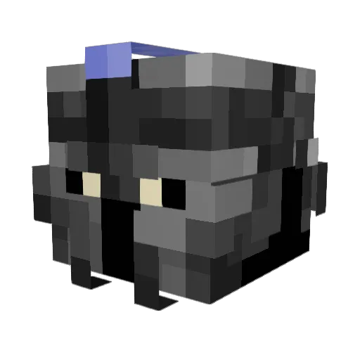 R4phXD Minecraft avatar head, 3D render