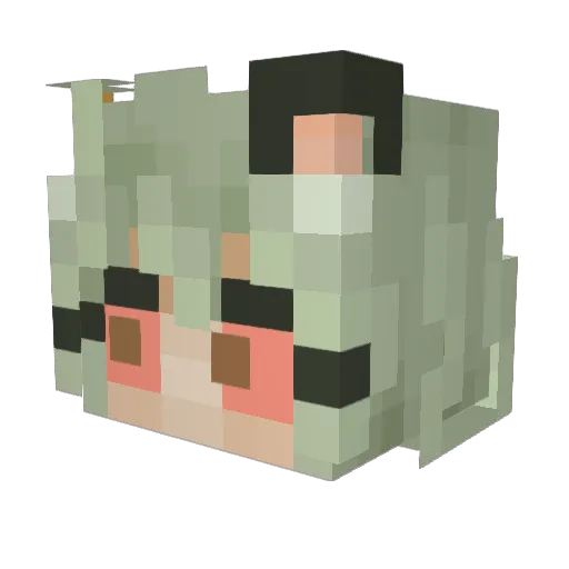 R4sPizDyaY Minecraft avatar head, 3D render