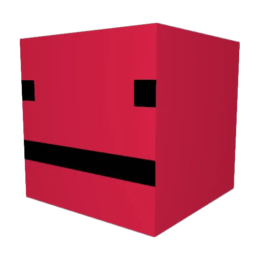 R4tIA Minecraft avatar head, 3D render