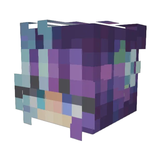 R4v3ns_Nebula Minecraft avatar head, 3D render