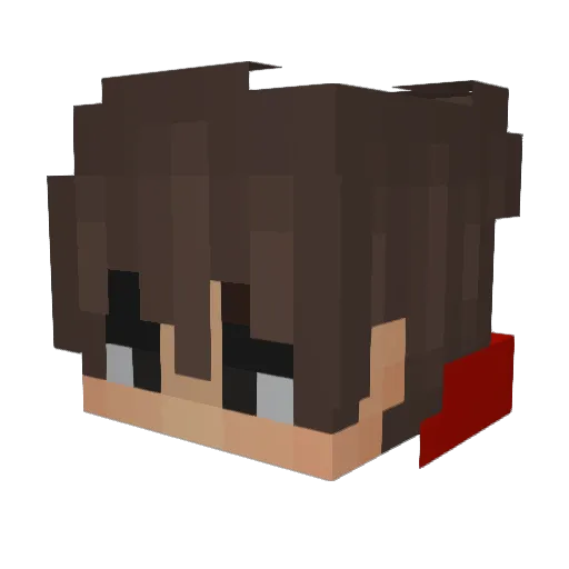 R4vix_ Minecraft avatar head, 3D render